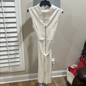 Almost Famous Ivory Backless Dress